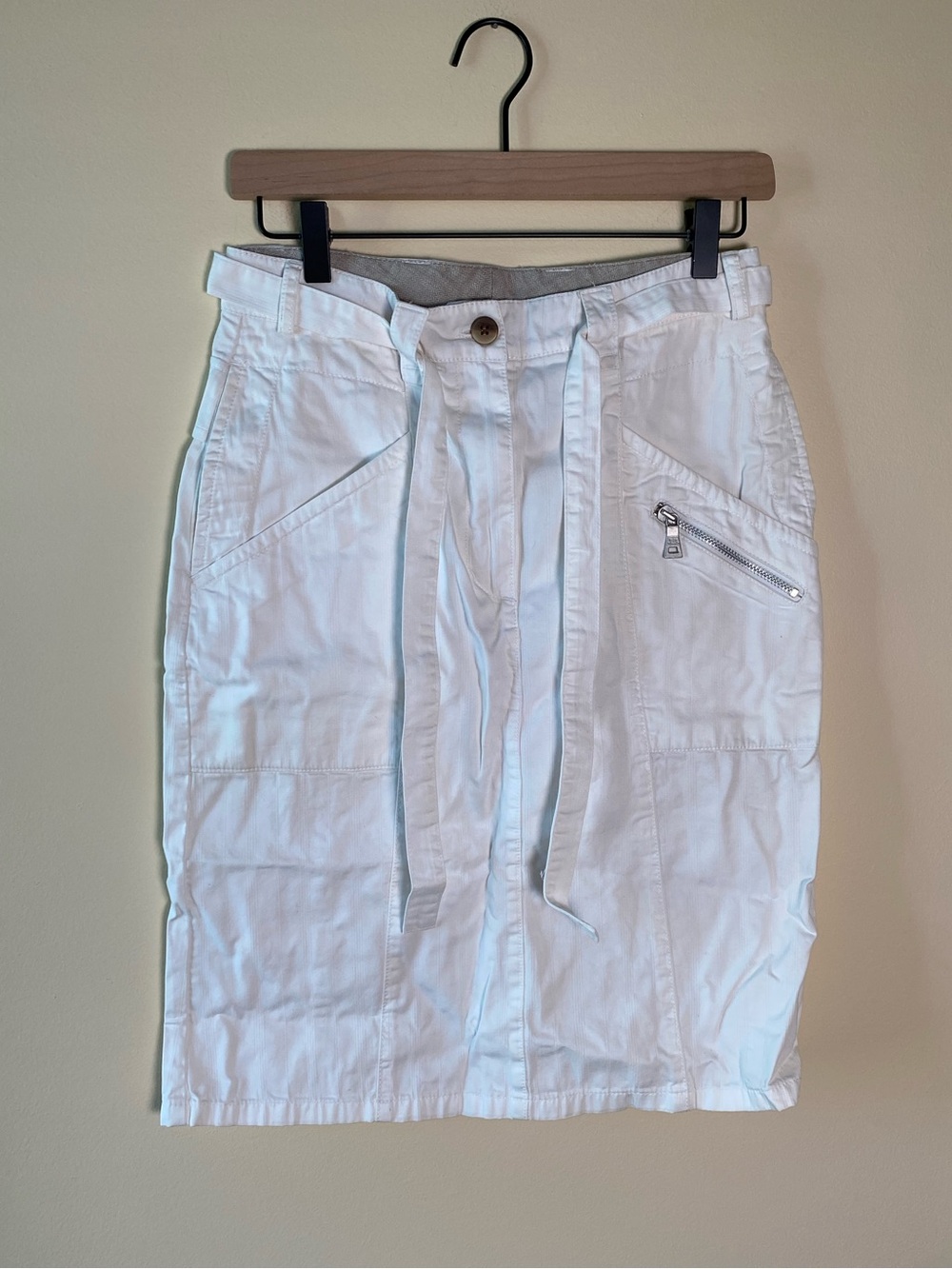 Blue Willis Vintage Y2K Women’s Jean Skirt White With Pockets Size 36
